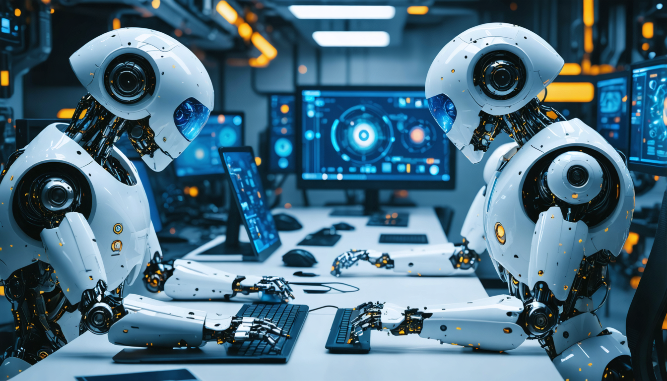 découvrez comment l'automatisation grâce à l'intelligence artificielle révolutionne le monde du travail en 2025, améliorant productivité et innovation.
