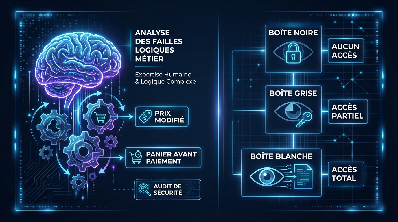 Comparaison entre analyse de failles métier et tests d'intrusion classiques pour la sécurité application web