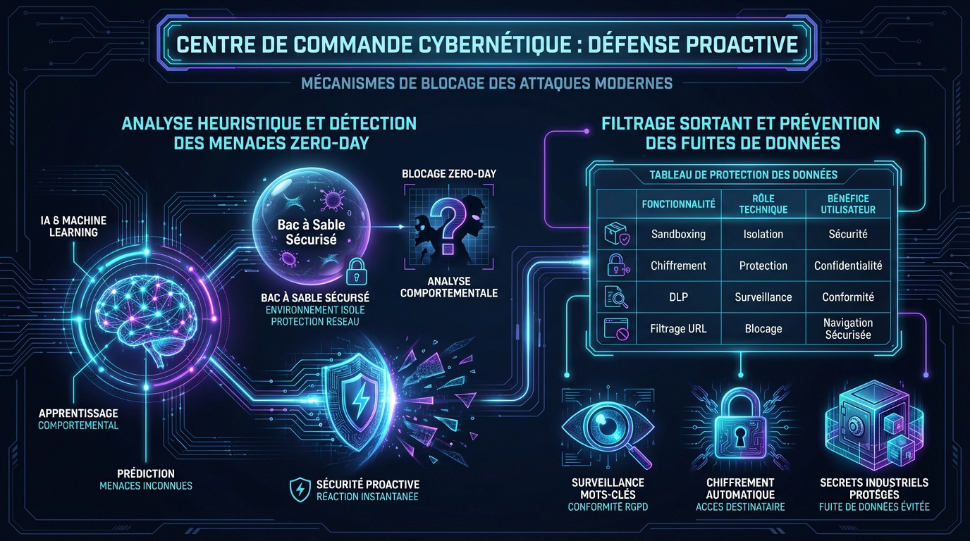 Centre de commande cybernétique pour une défense proactive contre les menaces email