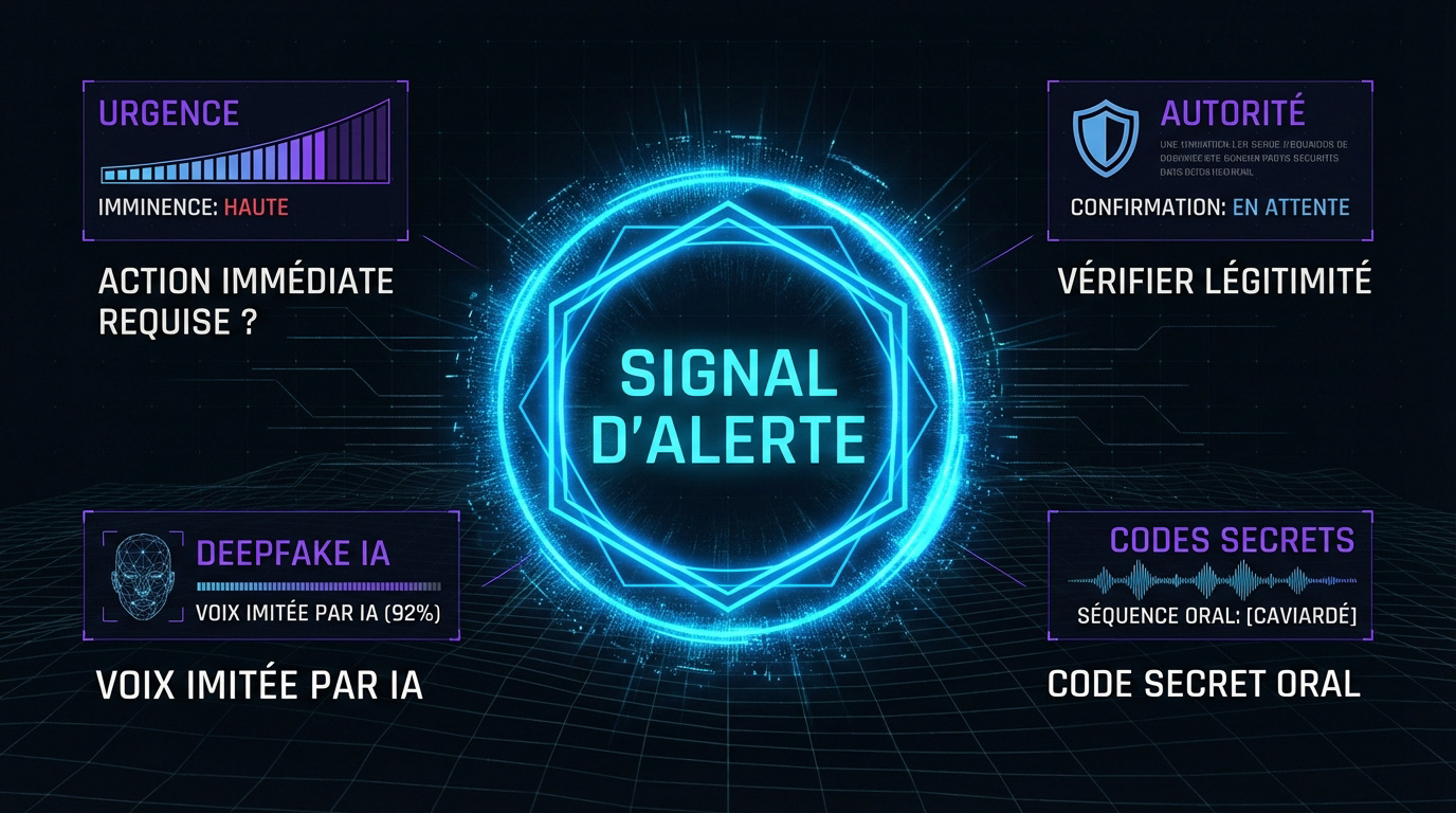 Centre de commande cybernétique affichant un signal d'alerte rouge sur un écran de surveillance