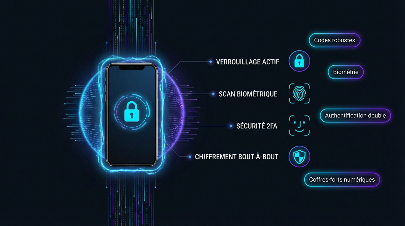 Interface de protection et sécurité des applications mobiles