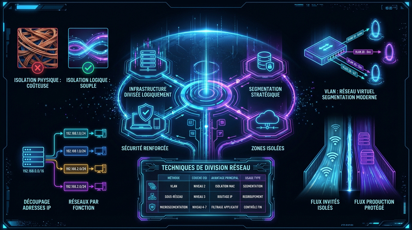 Schéma de segmentation réseau et sécurité cybernétique