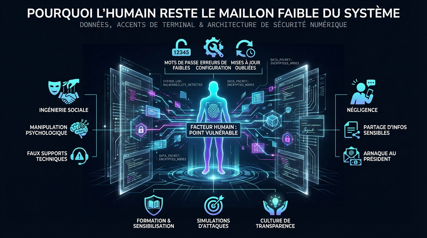 Représentation du facteur humain comme vulnérabilité en cybersécurité