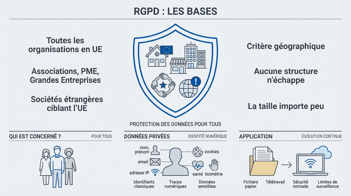 Illustration des concepts fondamentaux du RGPD et de la protection des données