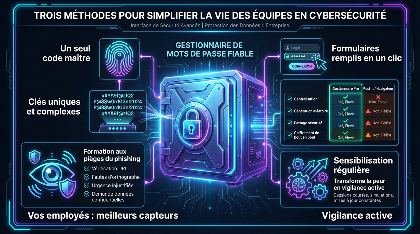 Gestionnaire de mots de passe et sécurité en entreprise