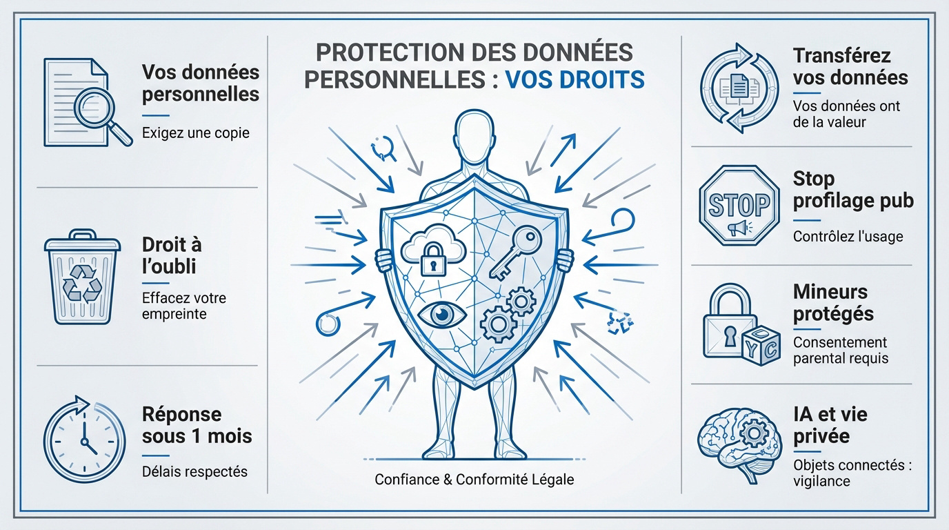 Illustration de la protection des données personnelles